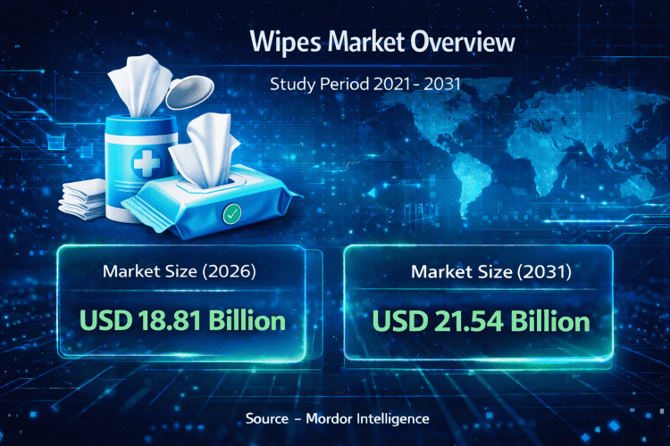 Wipes Market Size Expected to Reach USD 21.54 Billion by 2031 – Mordor Intelligence Report